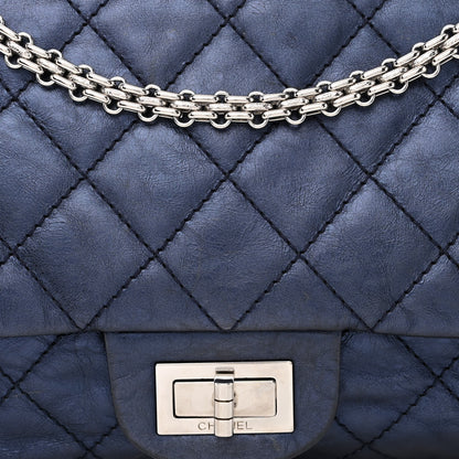 Chanel Aged Calfskin Quilted 2.55 Reissue 227 Flap Navy Blue 8 of 13