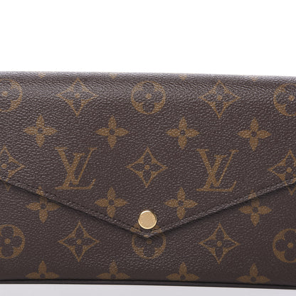 Louis Vuitton Monogram Pochette Felicie Chain Wallet Fuchsia 10 of 11