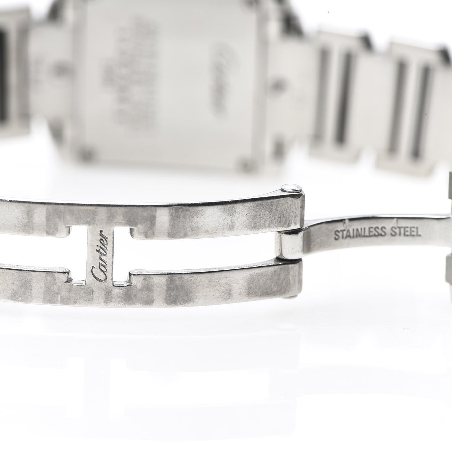 Stainless Steel 20mm Tank Francaise Quartz Watch