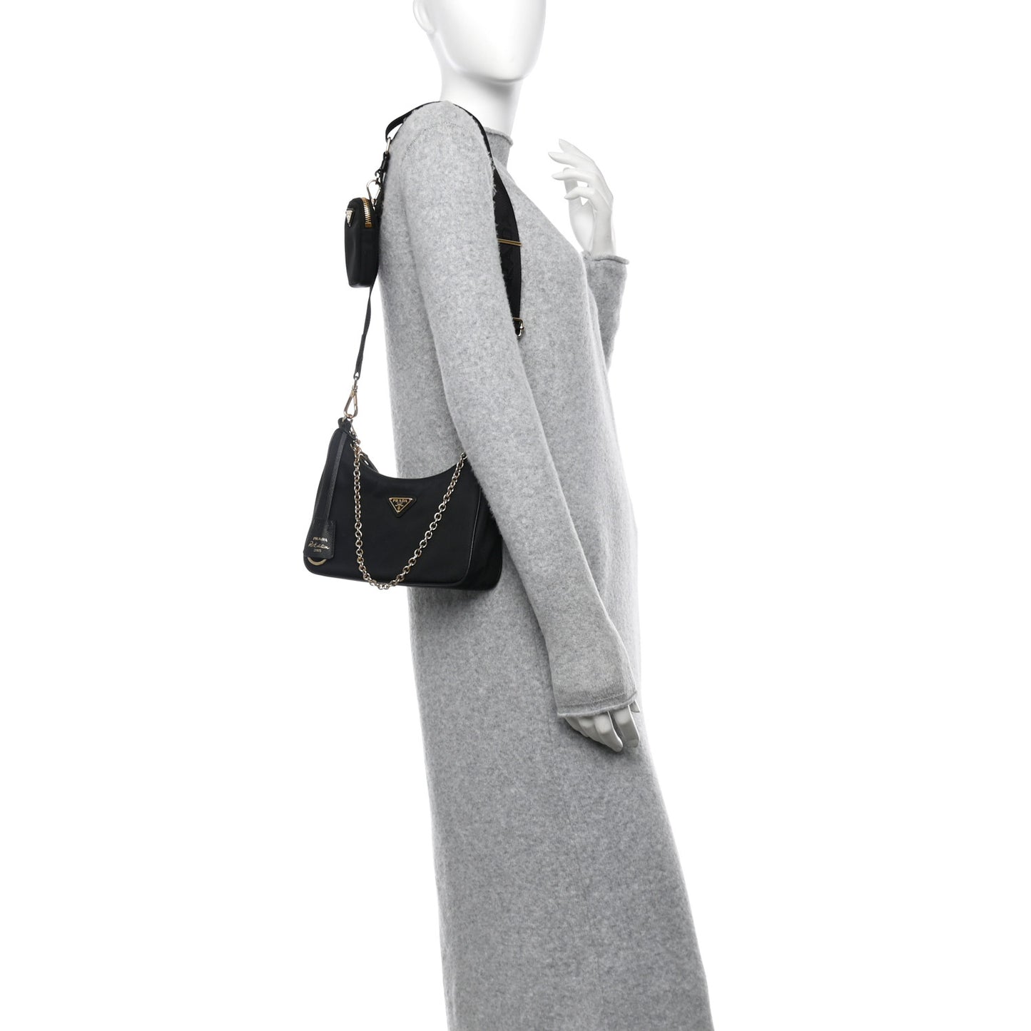 Nylon Re-Edition 2005 Shoulder Bag Black