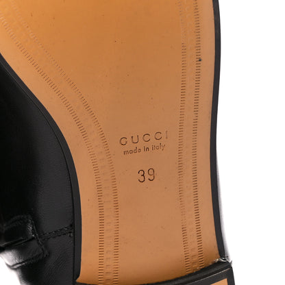 Gucci Malaga Kid Womens Jordaan Ankle Boots 39 Black 6 of 9