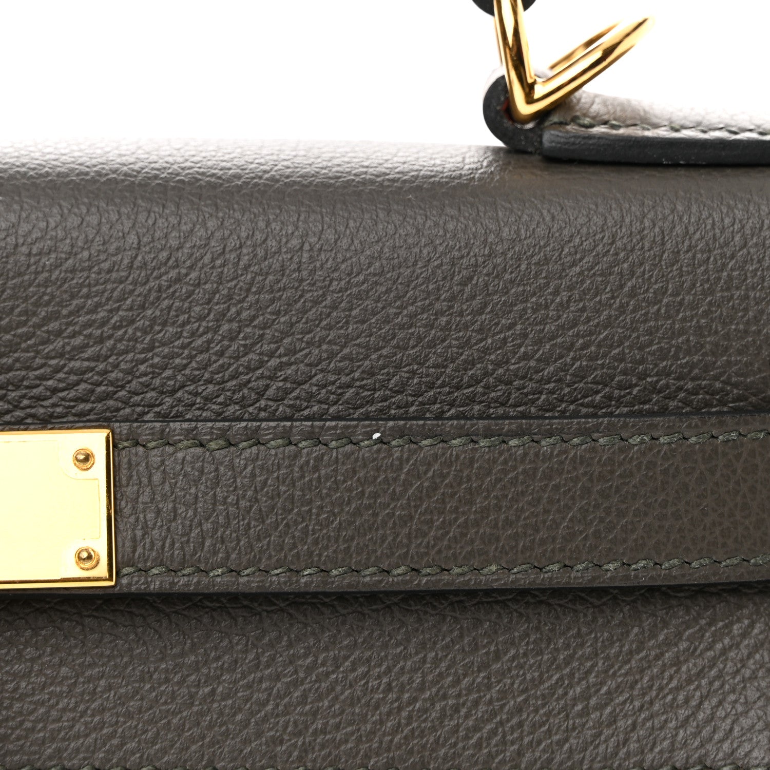 Hermes Evercolor Kelly Retourne 28 Vert De Gris 11 of 12