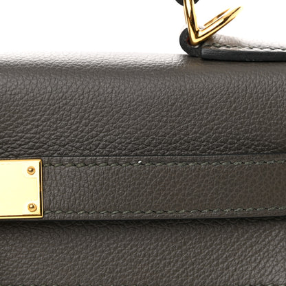 Hermes Evercolor Kelly Retourne 28 Vert De Gris 11 of 12