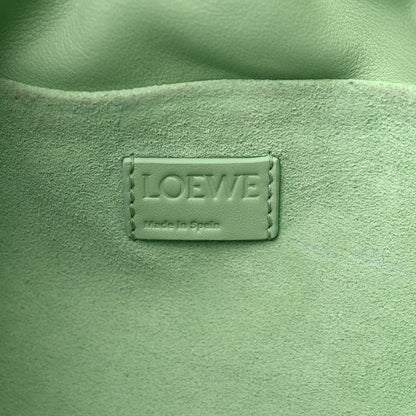 Loewe Nappa Calfskin Flamenco Knot Clutch Green 6 of 10