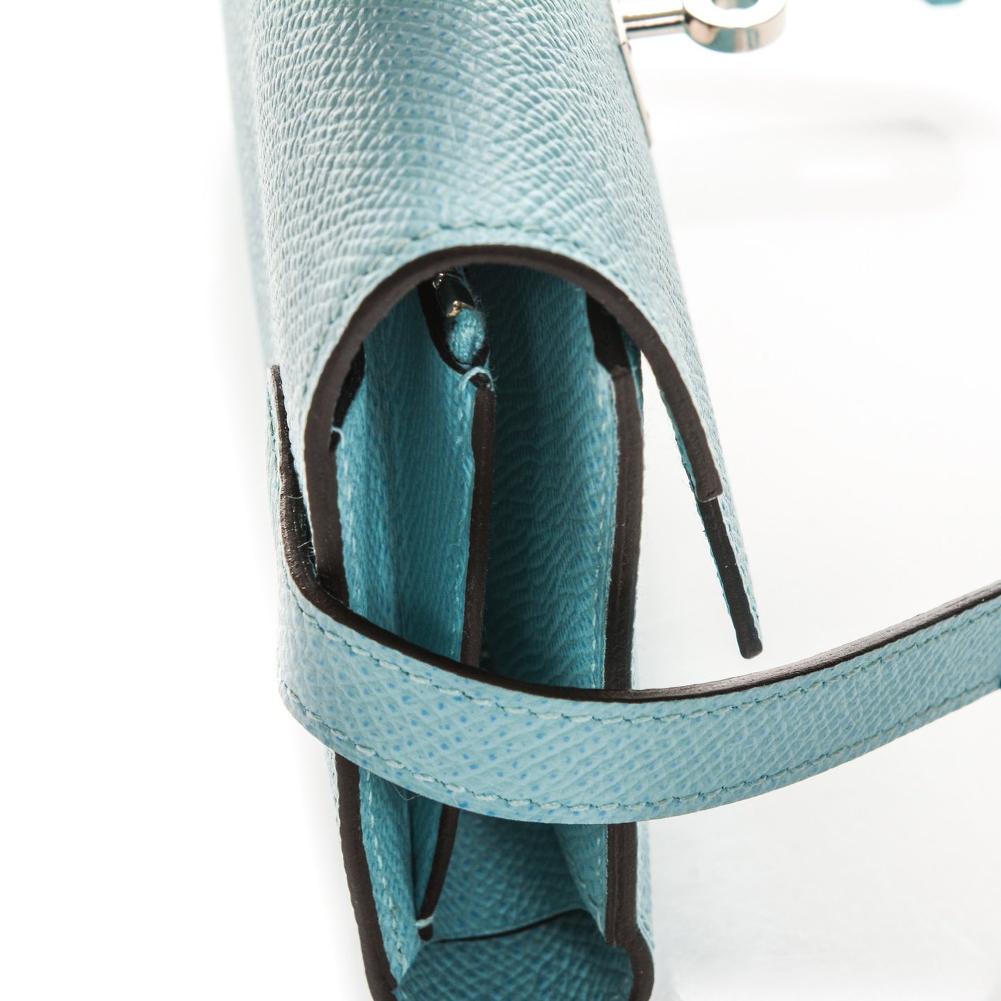 Epsom Medium Kelly Wallet Bleu Atoll