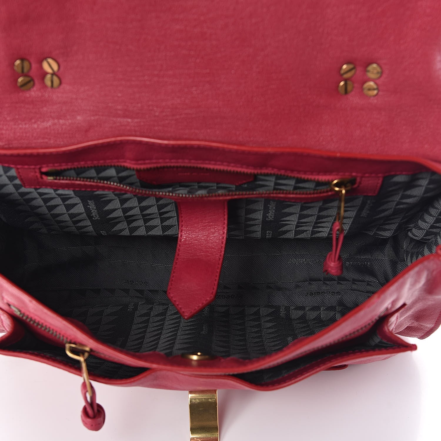 Proenza Schouler Lambskin Medium PS1 Satchel Raspberry 5 of 9