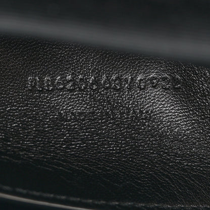 Saint Laurent Grain De Poudre Medium West Hollywood Monogram Fold-Over Black 7 of 12