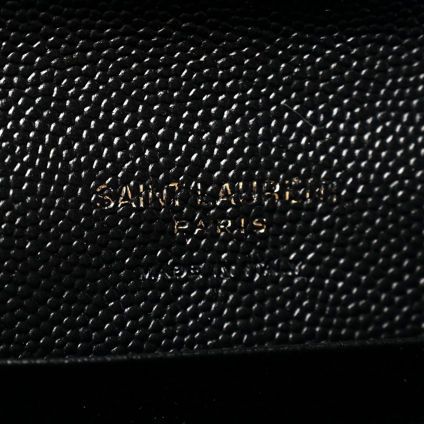 Grain De Poudre Matelasse Chevron Small Monogram Envelope Wallet Black