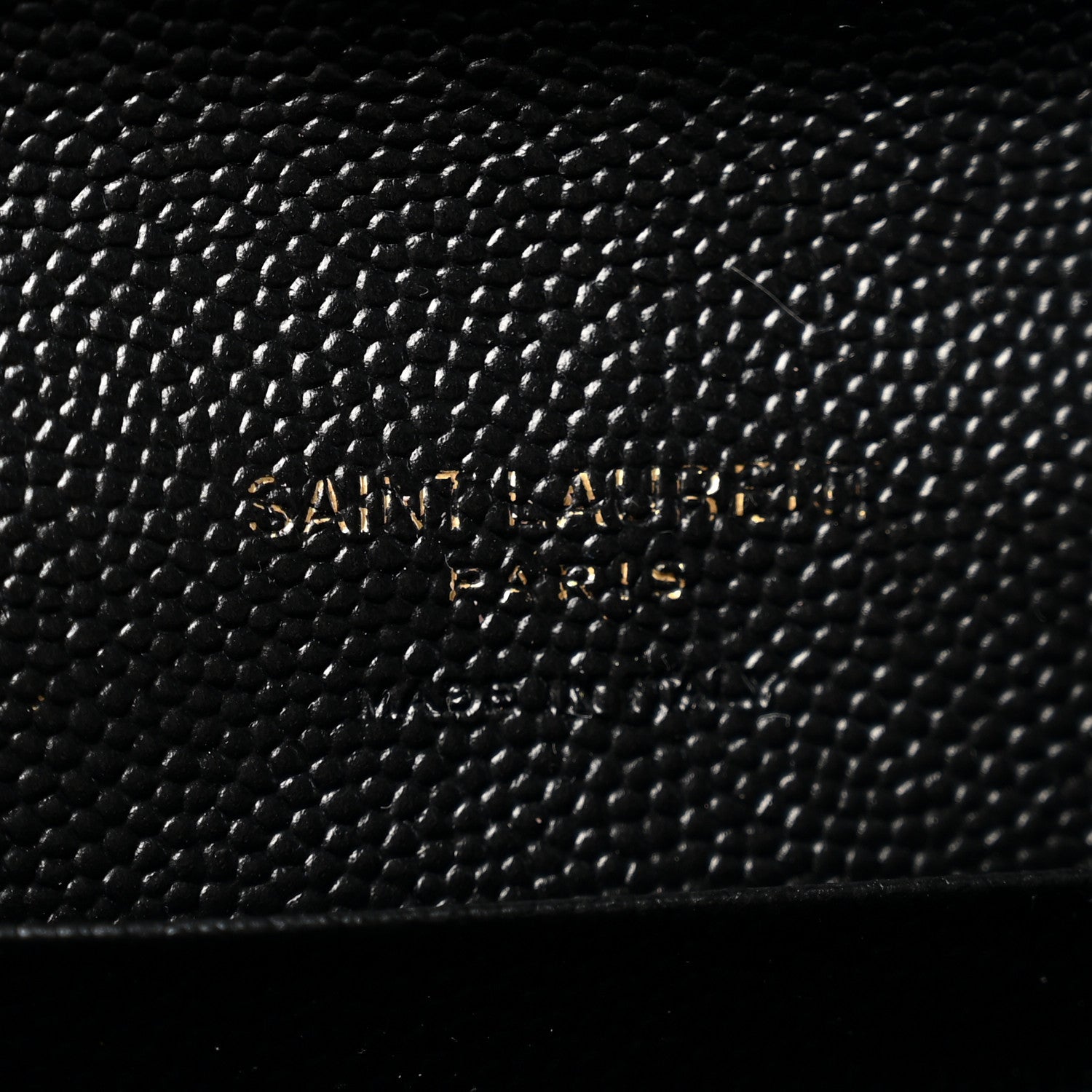 Saint Laurent Grain De Poudre Matelasse Chevron Small Monogram Envelope Wallet Black 6 of 11