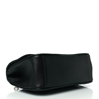 Salvatore Ferragamo Calfskin Quilted Gancini Flap Bag Black 3 of 9