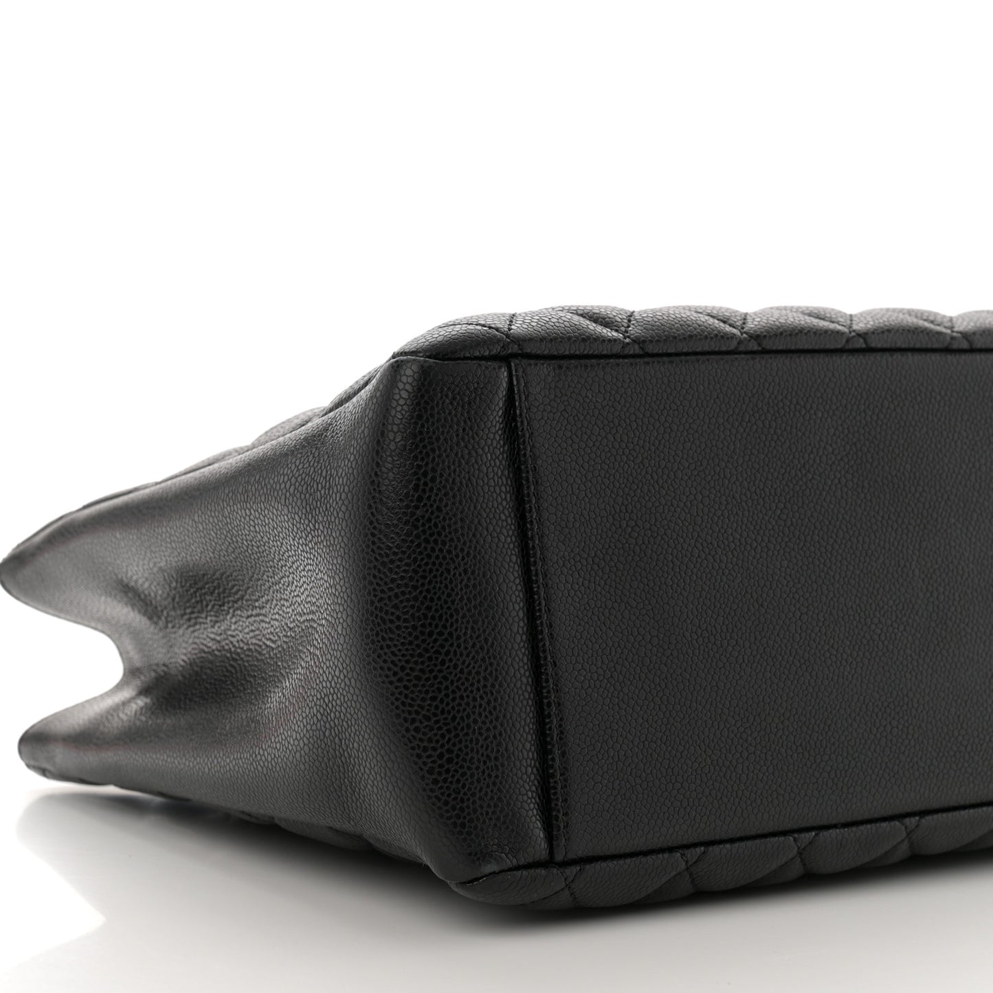 Caviar Quilted Grand Shopping Tote GST Black