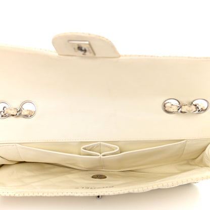 Chanel Lambskin Perforated East West Flap White 5 of 13