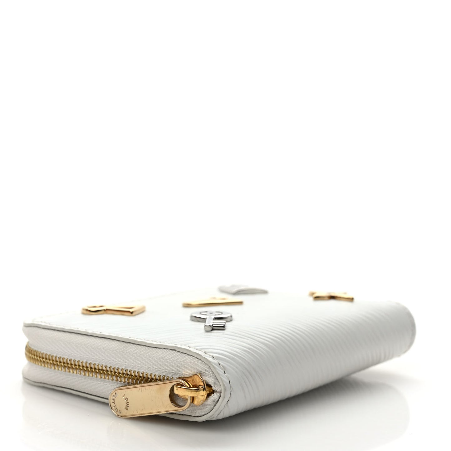 Epi Love Lock Zippy Coin Purse White