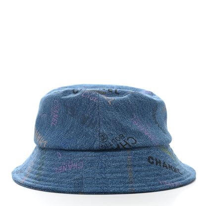 Chanel Denim Mood Cloche Bucket Hat L Blue 6 of 9
