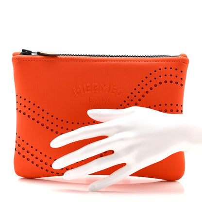 Hermes Neoprene Medium Neobain Waves Case Orange 2 of 6
