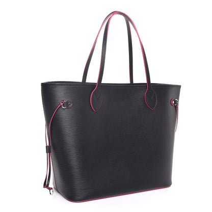 Louis Vuitton Epi Neverfull MM Black Hot Pink 3 of 10