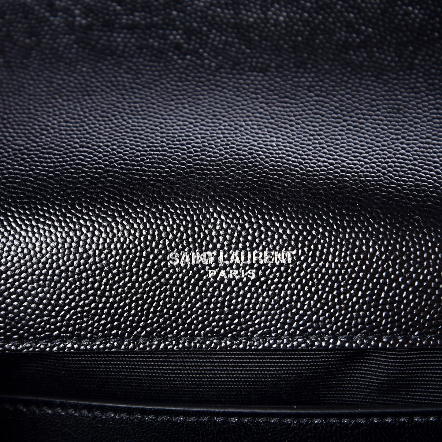 Grain De Poudre Medium Classic Monogram Kate Satchel Black