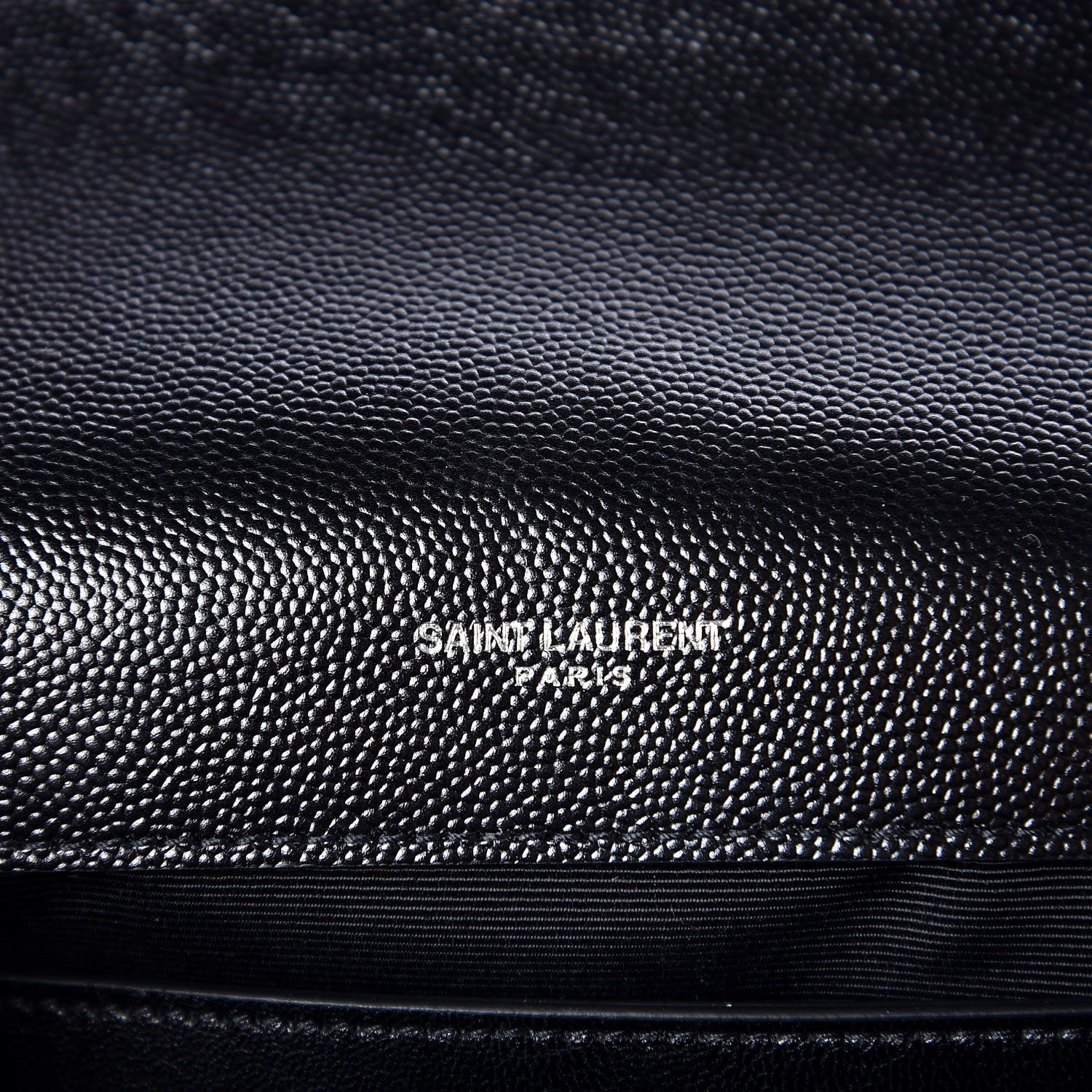 Saint Laurent Grain De Poudre Medium Classic Monogram Kate Satchel Black 6 of 8