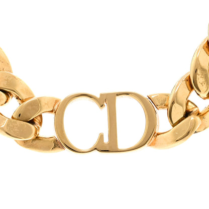 Christian Dior Metal Danseuse Etoile Chain Choker Necklace Gold 4 of 5