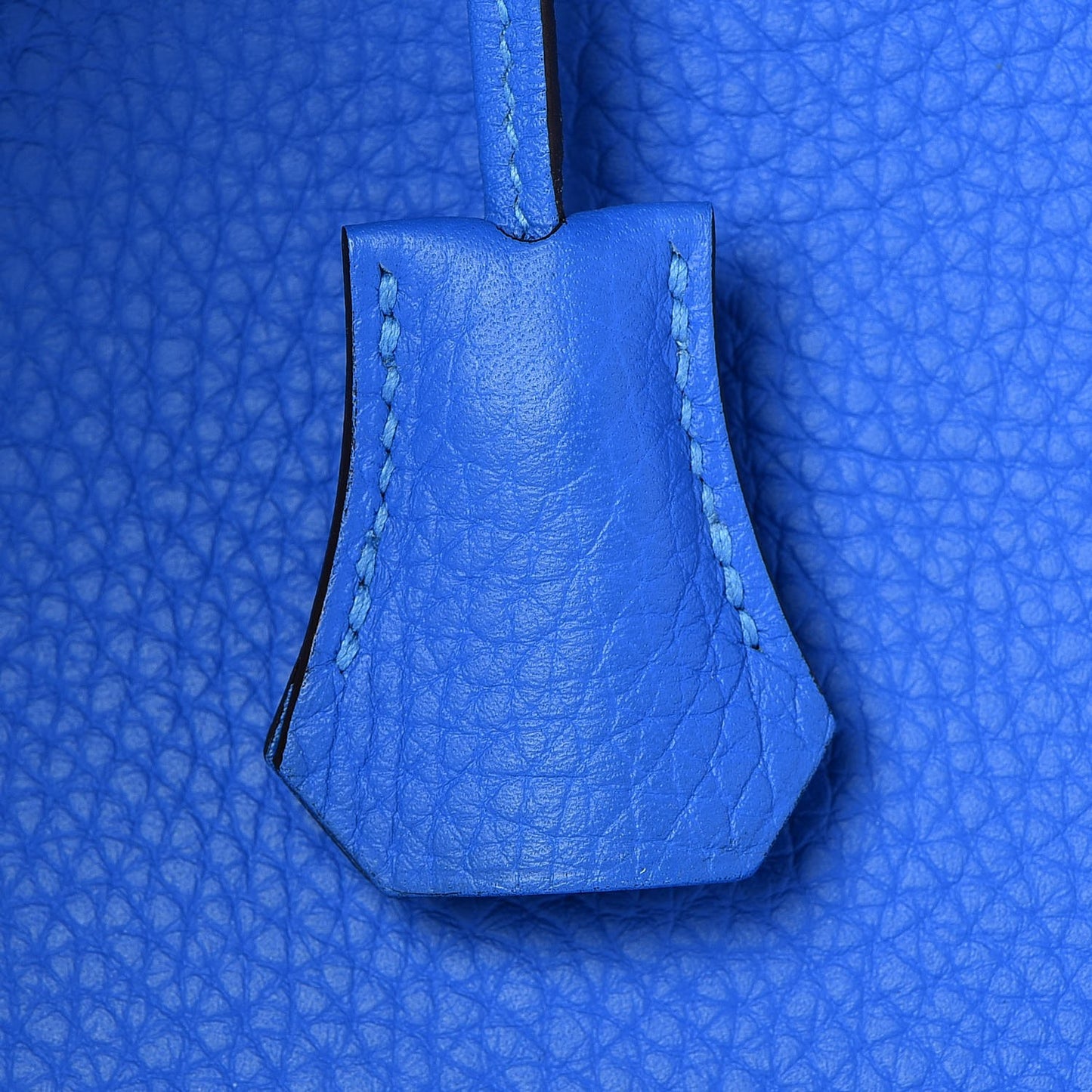 Taurillon Clemence Birkin 35 Bleu Hydra