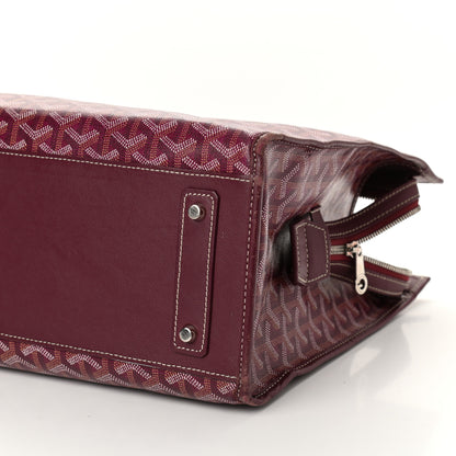 Goyard Goyardine Marquises Tote Burgundy 9 of 12