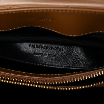 Saint Laurent Calfskin Y Quilted Monogram Small Loulou Chain Satchel Dark Natural 8 of 11