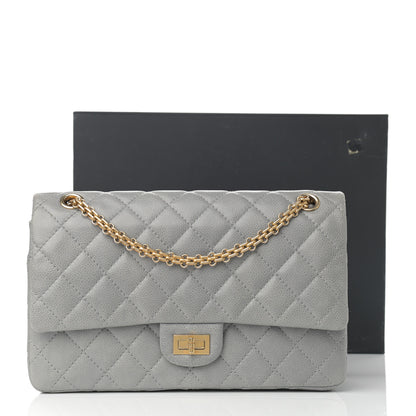 Chanel Caviar Quilted 2.55 Reissue 226 Flap Light Grey 13 of 13