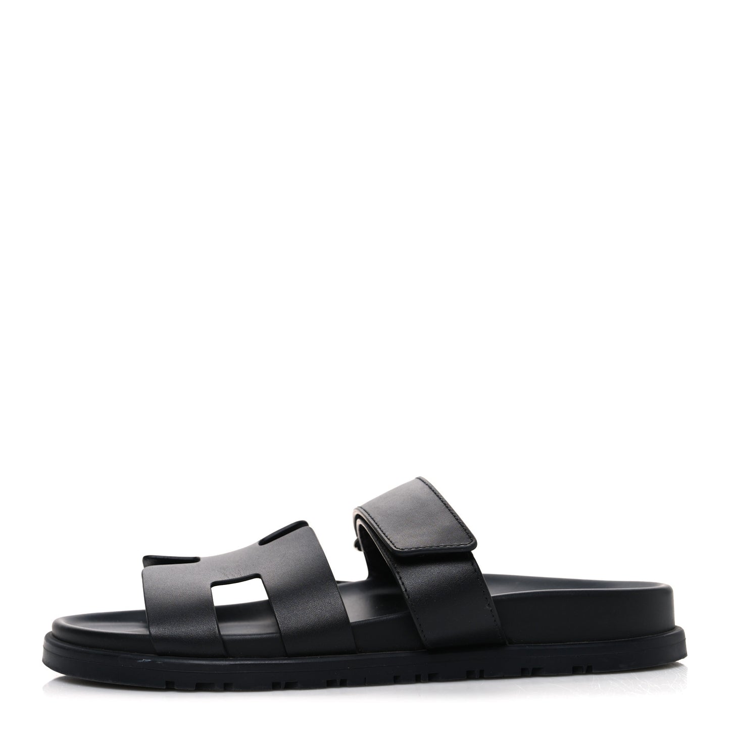 Calfskin Womens Chypre Sandals 37.5 Black