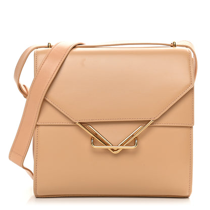 Bottega Veneta Box Calfskin Nappa Clip Bag Almond Gold 1 of 10