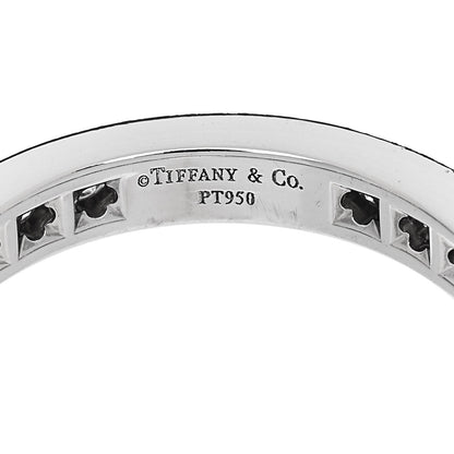 Tiffany Platinum Diamond Full Circle Wedding Band Ring 54 7 4 of 4