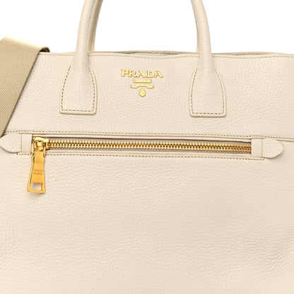 Prada Vitello Daino Top Handle Tote Talco 7 of 11