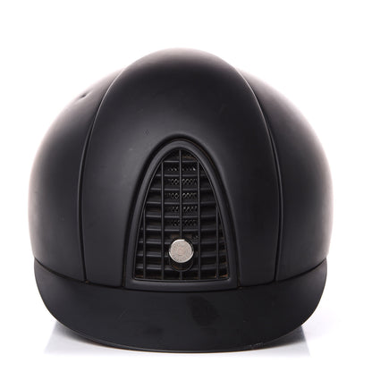 Hermes Polycarbonate Zermatt Calfskin Eole Equestrian Riding Helmet 55 Black Rouge H 3 of 11