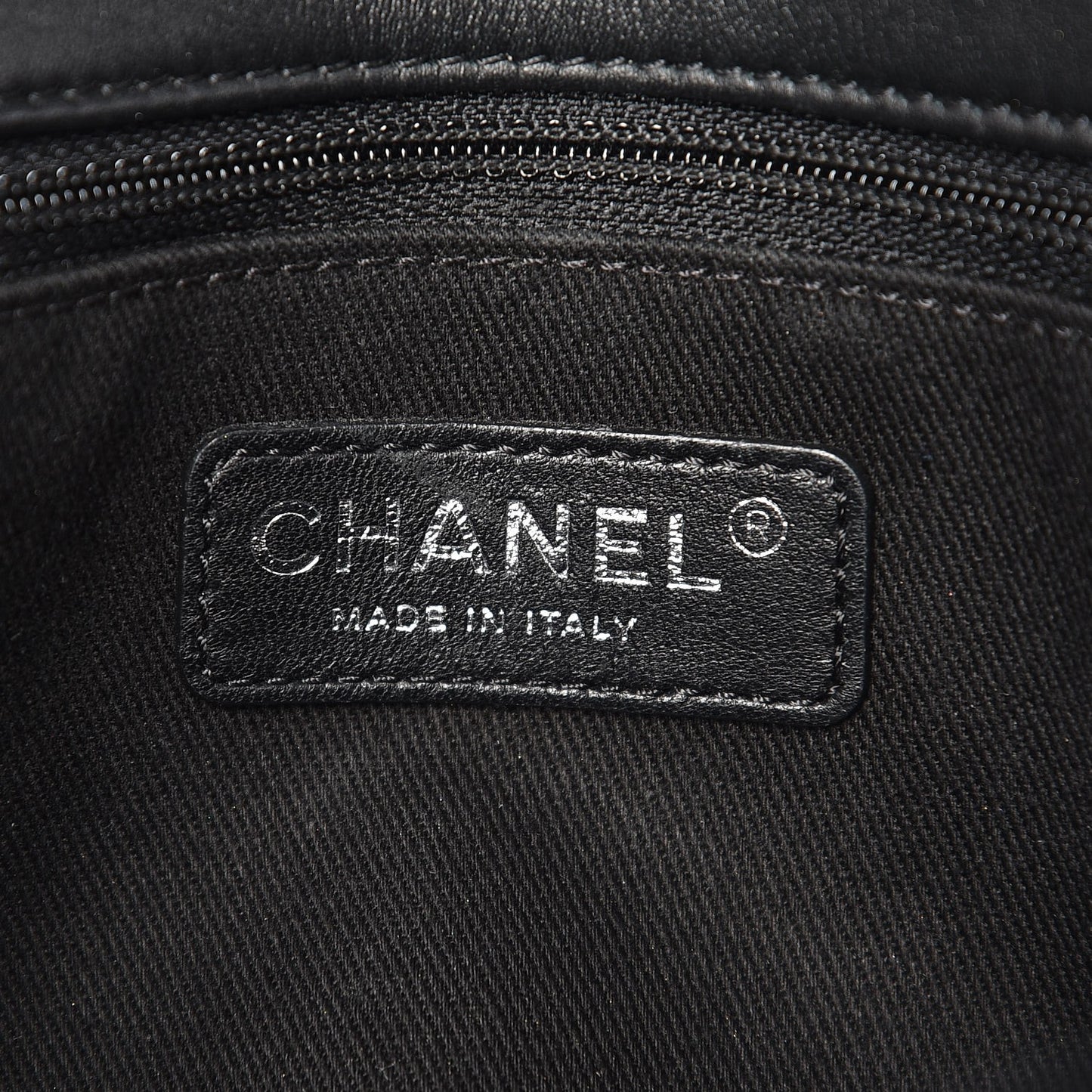 Patent Quilted Large Coco Shine Flap Black