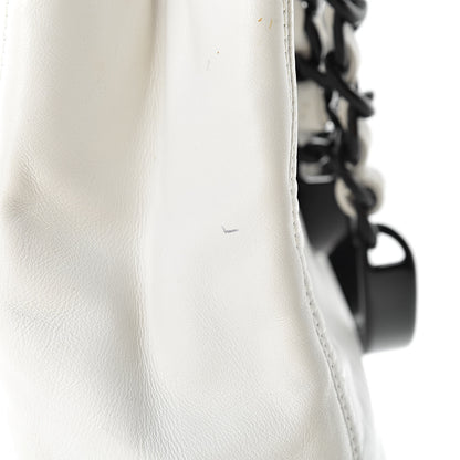 Chanel Calfskin Chain CC Small Tote White 20 of 22