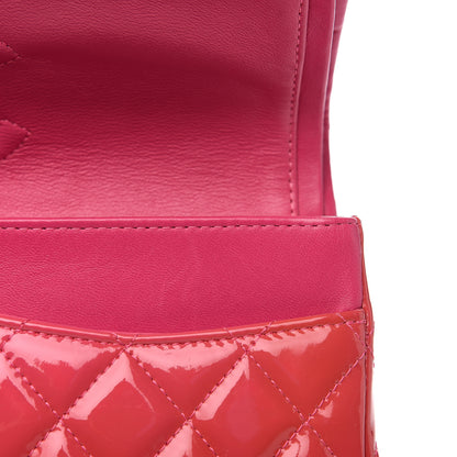 Chanel Patent Quilted Medium Double Flap Fuchsia 7 of 15