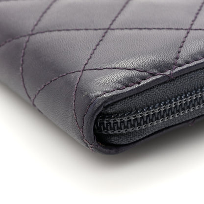 Chanel Calfskin Cambon Zip Around Organizer Wallet Purple 20 of 22