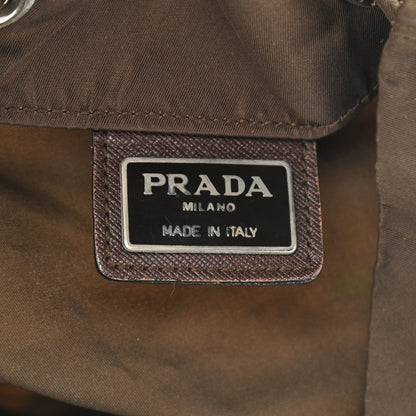 Prada Nylon Vela Cinch Backpack Green 6 of 12