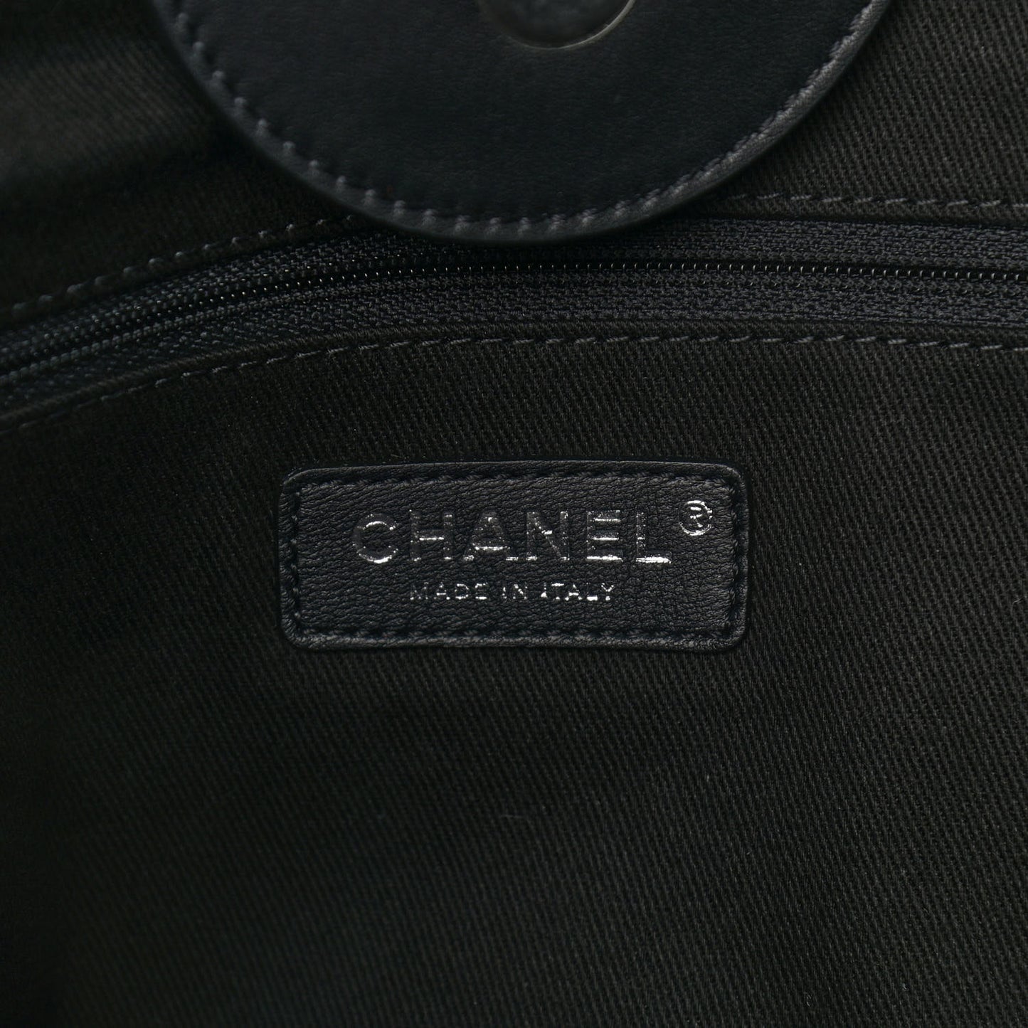 Shearling Large Deauville Tote Black