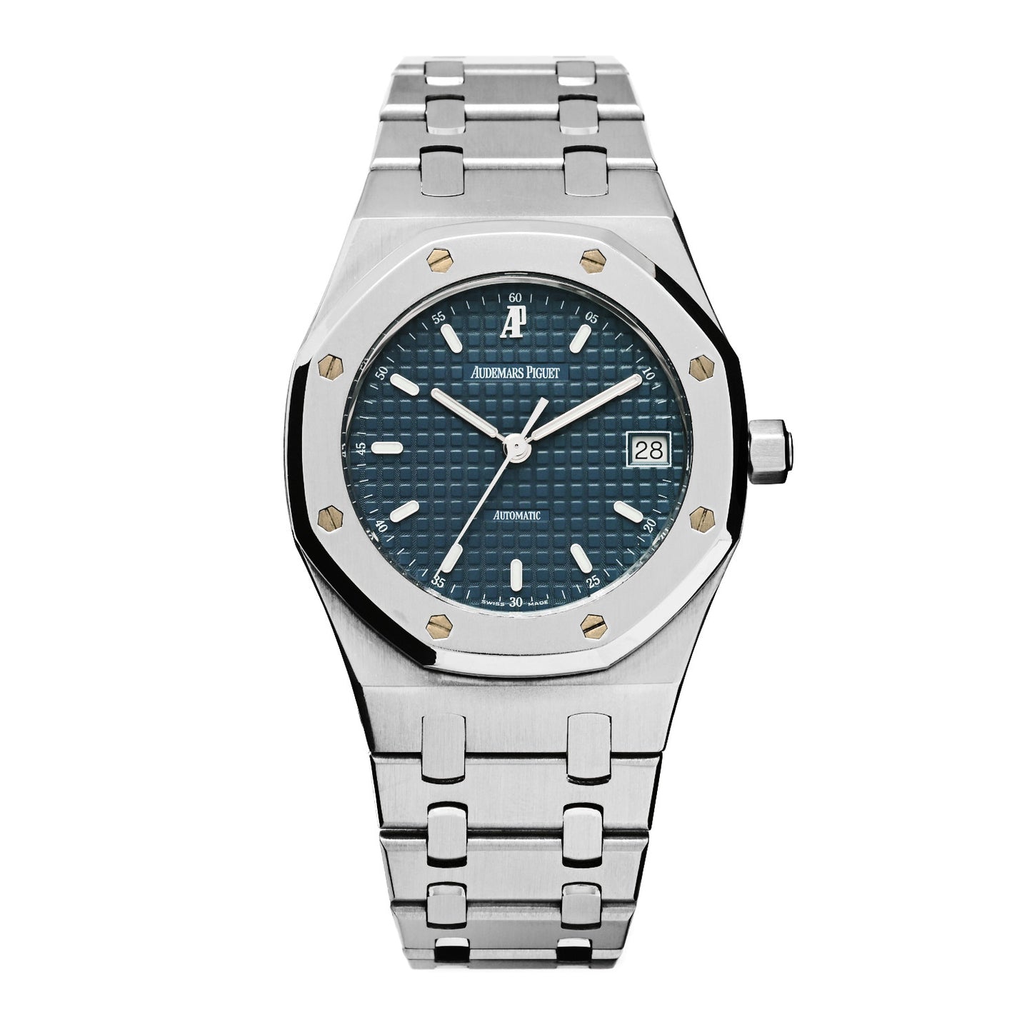 Stainless Steel 37mm Royal Oak Automatic Watch Blue 14790ST.OO.0789ST.08