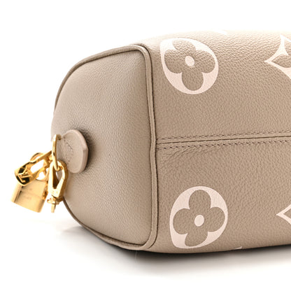 Louis Vuitton Empreinte Monogram Giant Speedy Bandouliere 20 Creme Beige 8 of 9