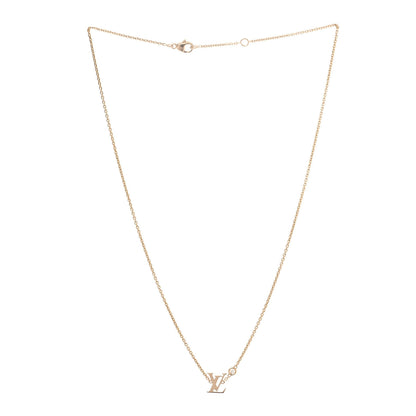 Louis Vuitton 18K Yellow Gold Diamond Idylle Blossom LV Pendant Necklace 2 of 5