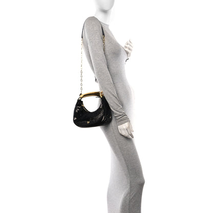 Tom Ford Sequin Embellished Mini Bianca Hobo Black 2 of 9