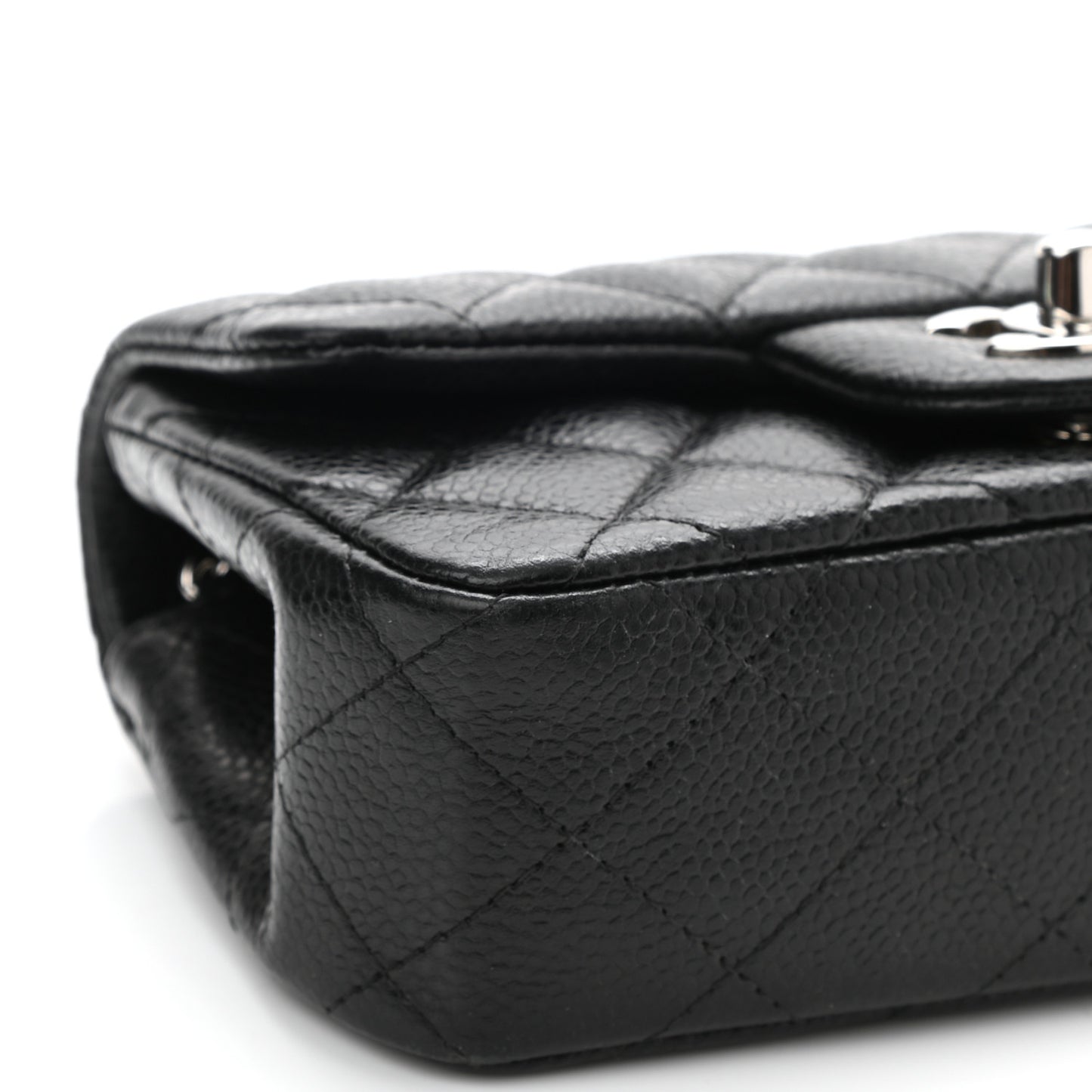 Caviar Quilted Extra Mini Flap Black