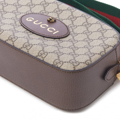Gucci GG Supreme Monogram Web Neo Vintage Shoulder Bag Beige New Acero Crop 5 of 10