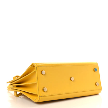Saint Laurent Grained Calfskin Baby Sac De Jour Yellow 4 of 15