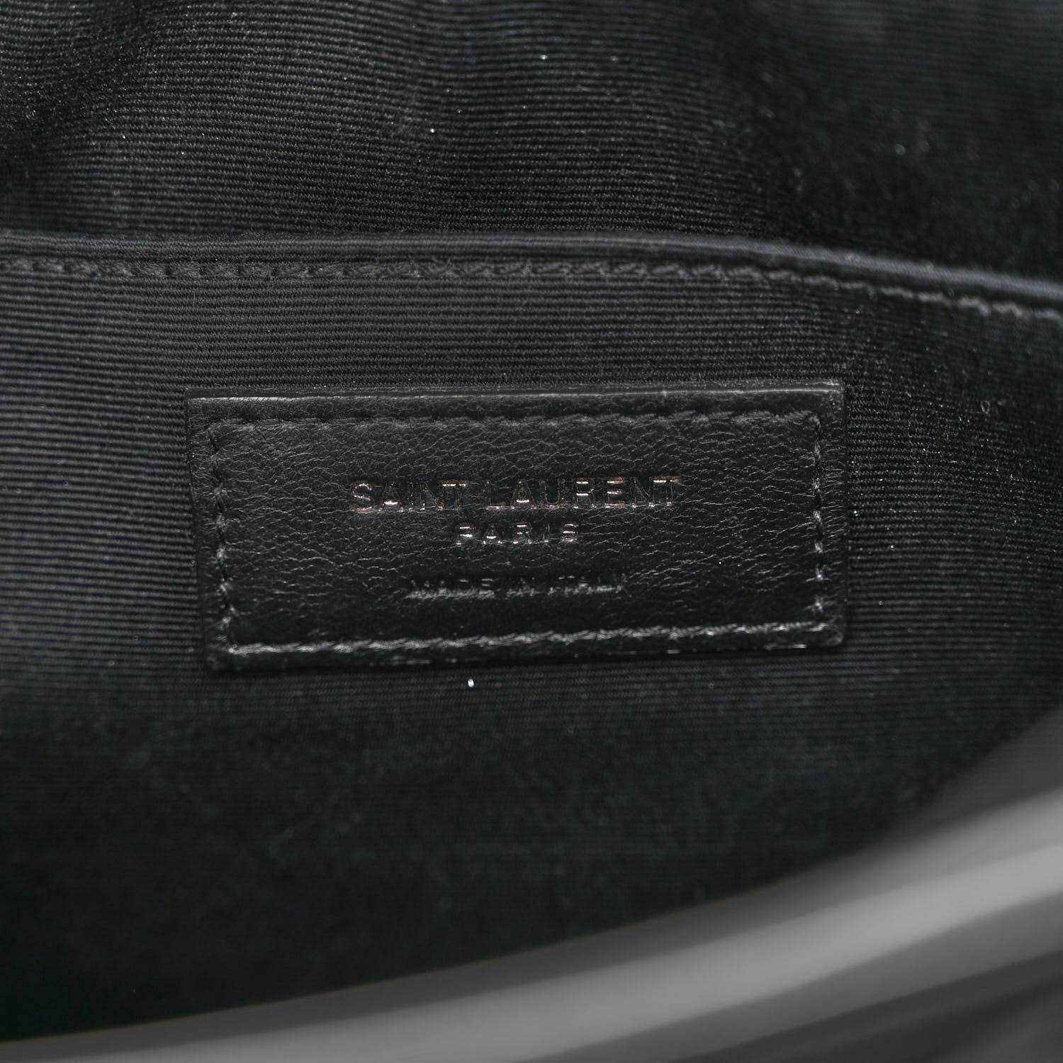 Saint Laurent Calfskin Matelasse Monogram Monochrome Lou Camera Bag Black 6 of 10