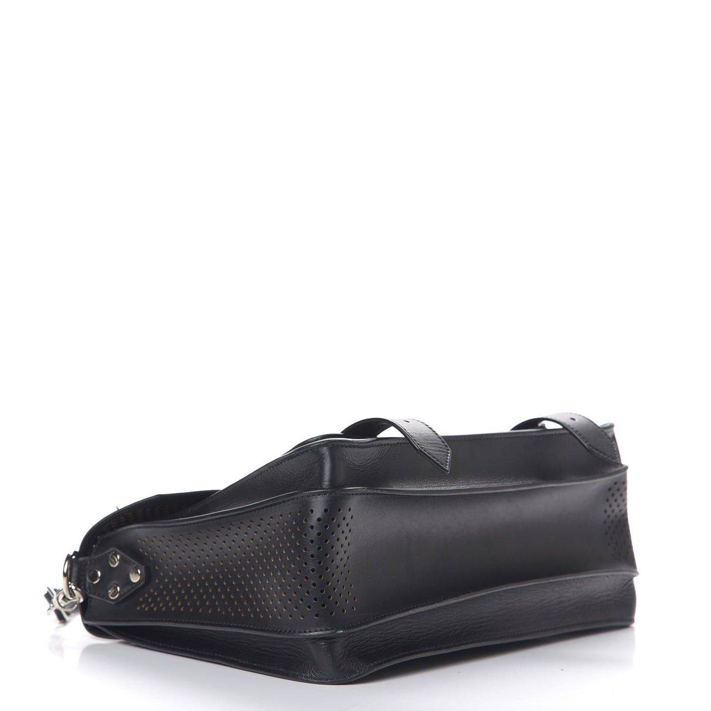 Lambskin Perforated Medium PS1 Satchel Black