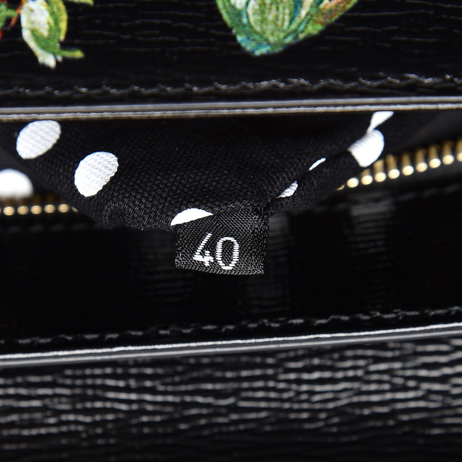 Dolce & Gabbana Grained Calfskin Printed Lucia Small Satchel Nero Black 10 of 12