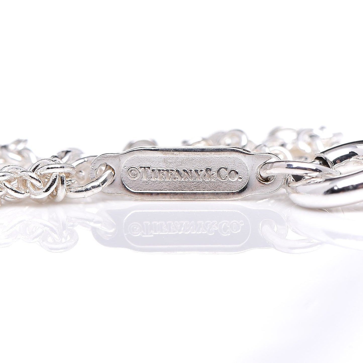 Sterling Silver Enamel Infinity Bracelet Blue