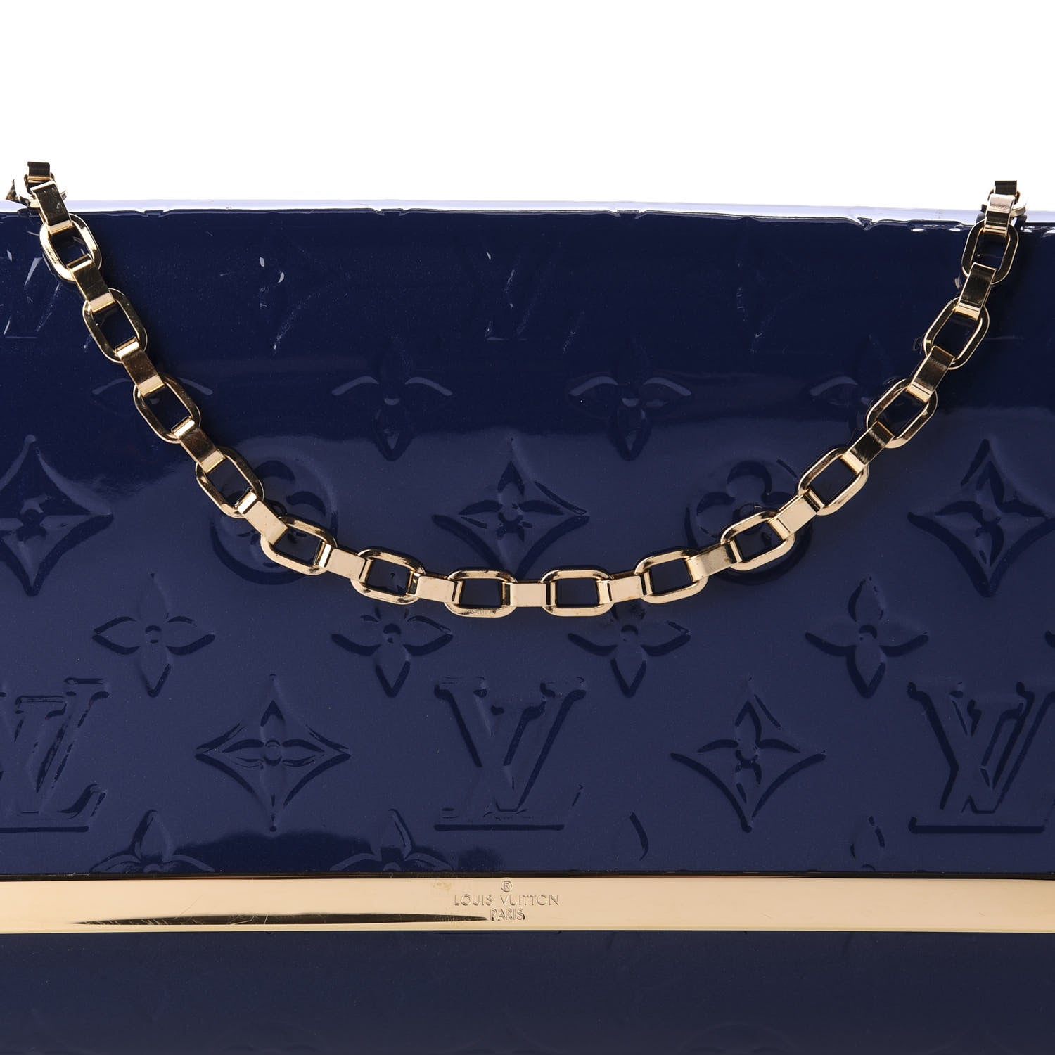 Louis Vuitton Vernis Ana Clutch Grand Blue 9 of 9